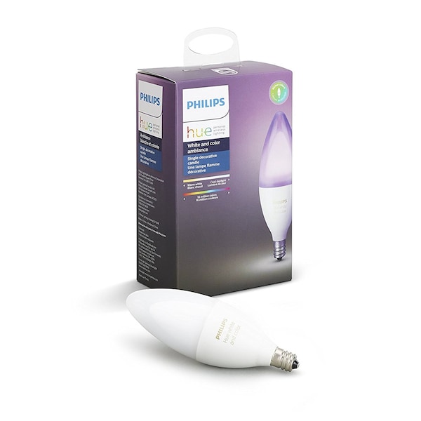 Philips Hue B39 E12 (Candelabra) LED Smart Bulb White and Color Ambiance 40 W 556968 - main